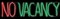 The Costume Center 24" Red and Green Light No Vacancy Decorative Neon Sign